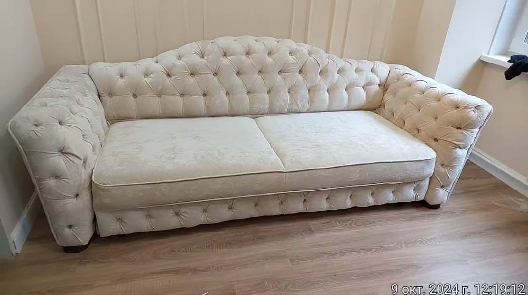 Замена обивки дивана на дому. Злынка